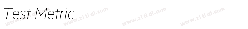Test Metric字体转换 Test Metric字体转换